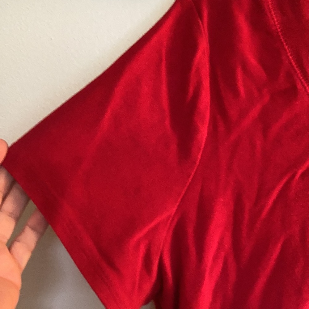L.A. Blues perfect fit stretch top Red 18/20W - Picture 2 of 4
